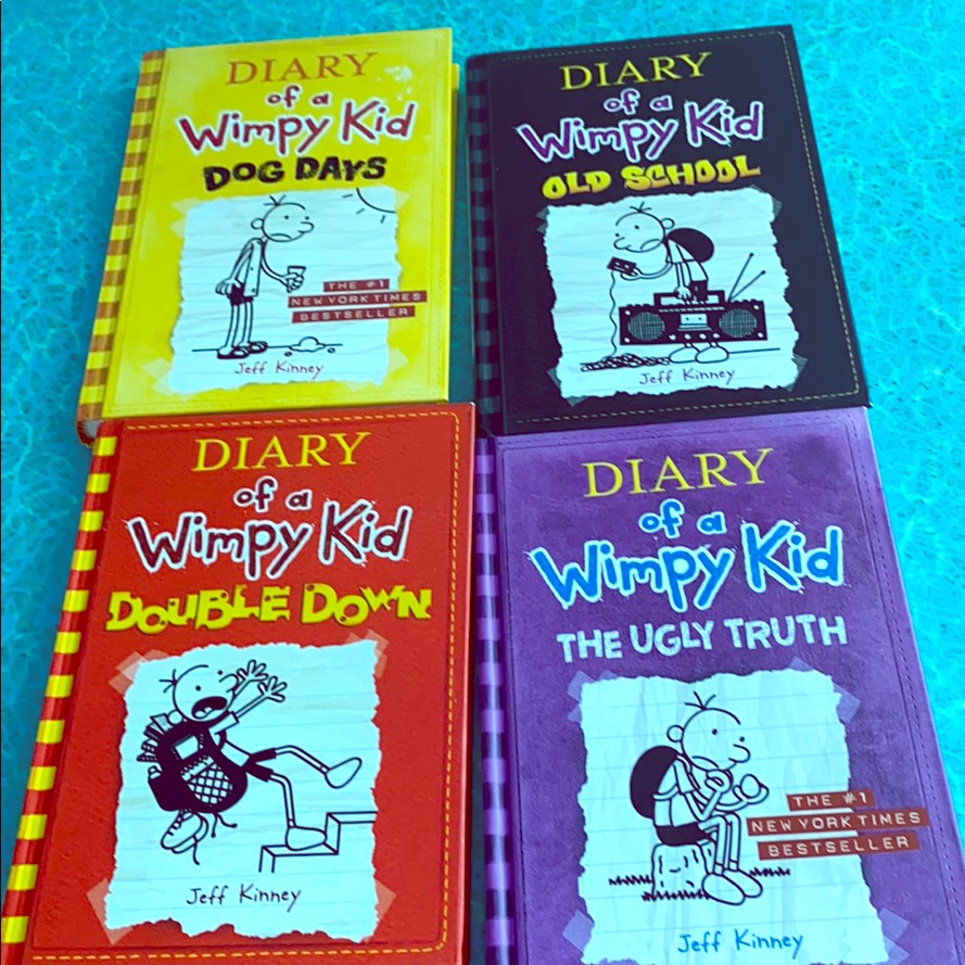 Lot Of 4 Brand New Diary Of A Wimpy Kid Books